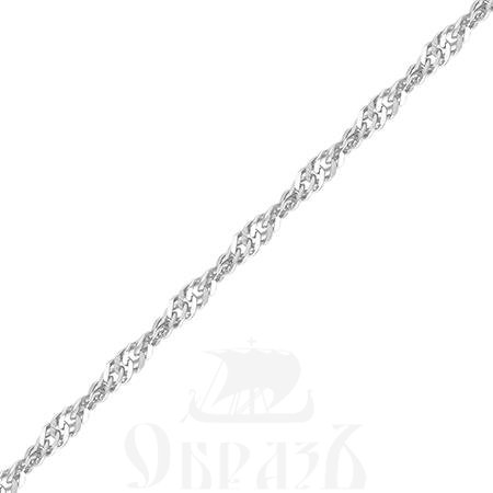 цепь плетение "сингапур" с алмазной огранкой серебро 925 пробы (арт. 9005060)